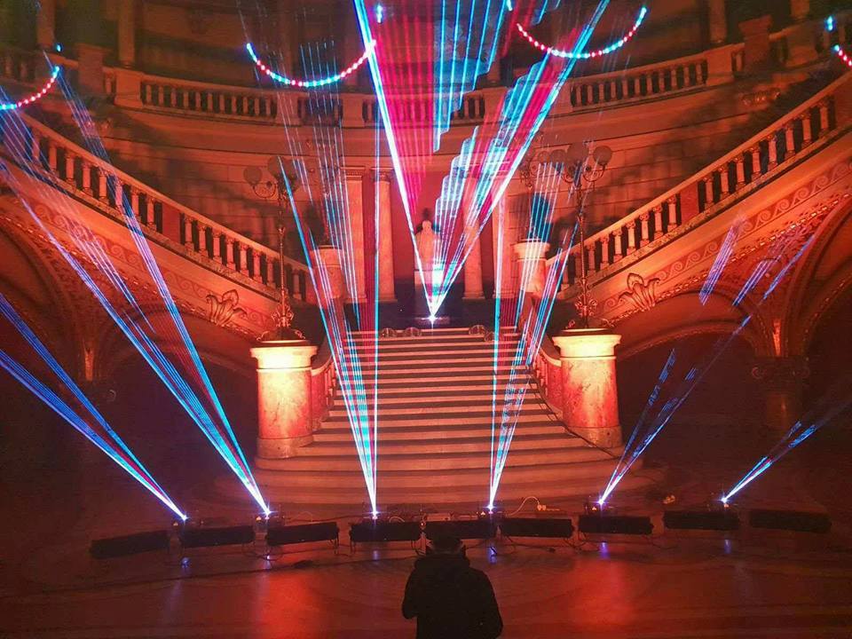 Atheneum Bucharest Laser for the Lease Plan Party