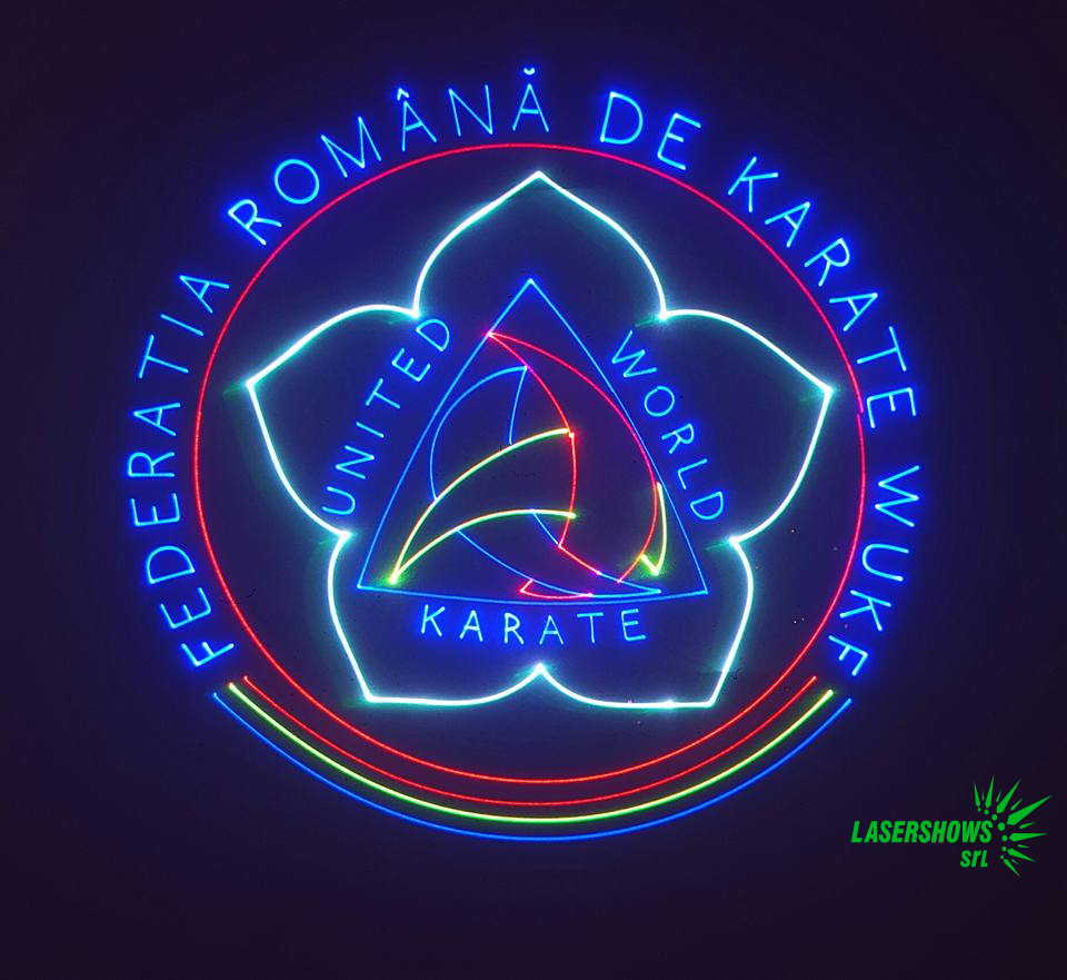 Romania Karate Federation Logo Projection for an event